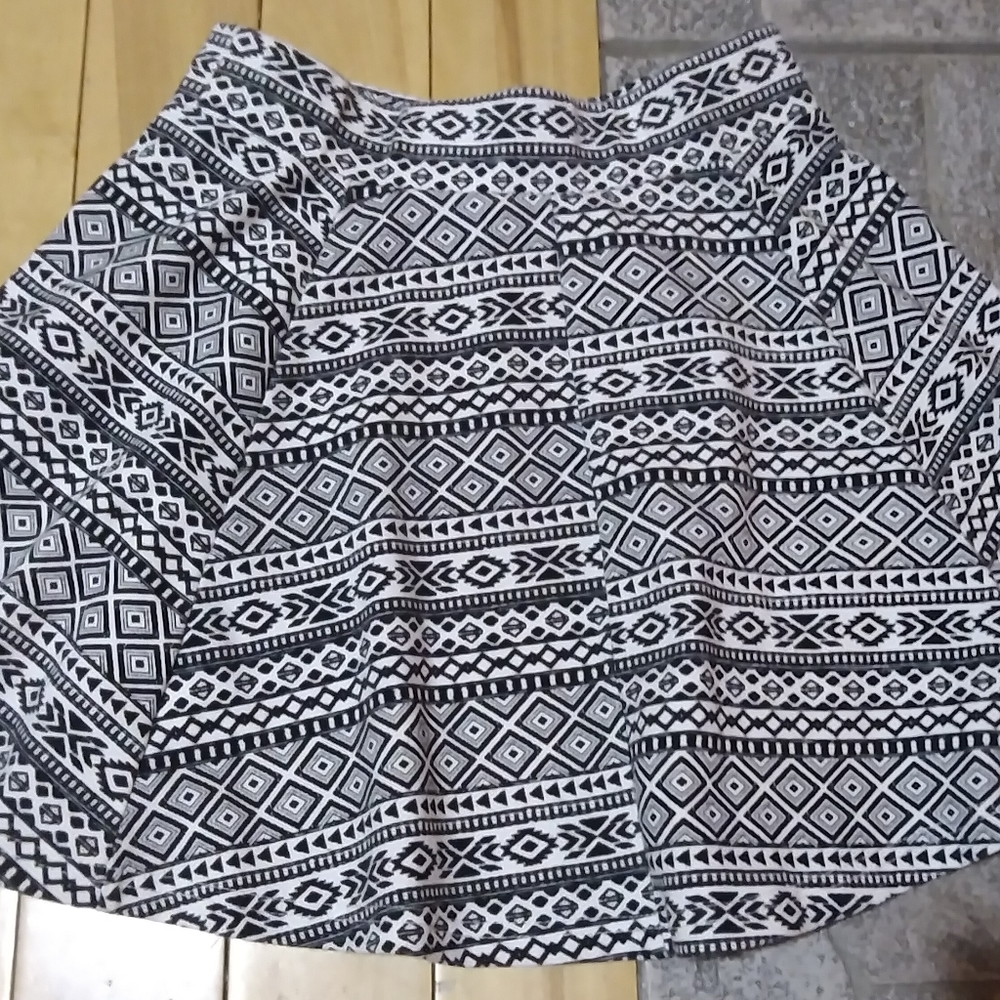 Abstract Mini Skirt